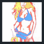 Bikini Girl Poster<br><div class="desc">Pop Art Stil Bikini Girl</div>