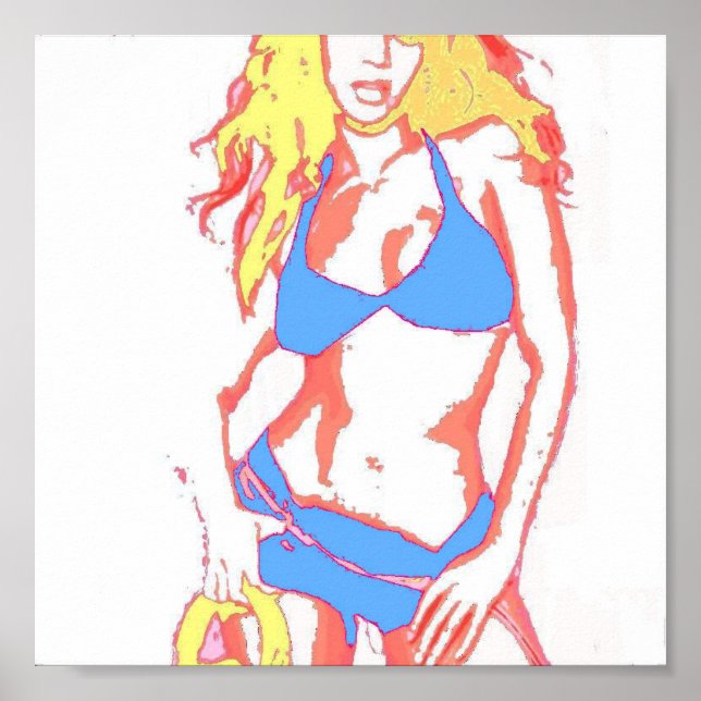 Bikini Girl Poster (Framsidan)
