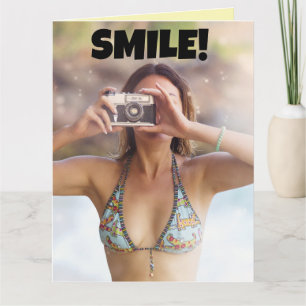 BIKINI GIRL "SMILE"! SOMMER BIRTHDAY! KORT