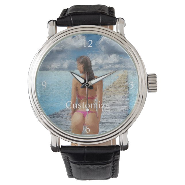 Bikini Girl Thunder_Cove Armbandsur (Framsida)