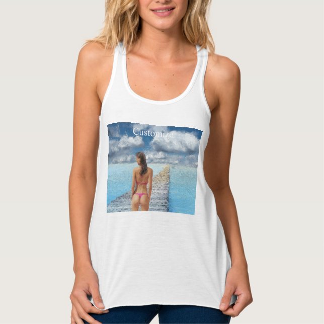 Bikini Girl Thunder_Cove Linne Med Racerback (Framsida)