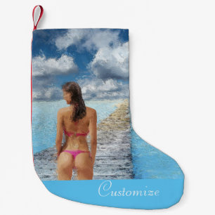 Bikini Girl Thunder_Cove Liten Julstrumpa