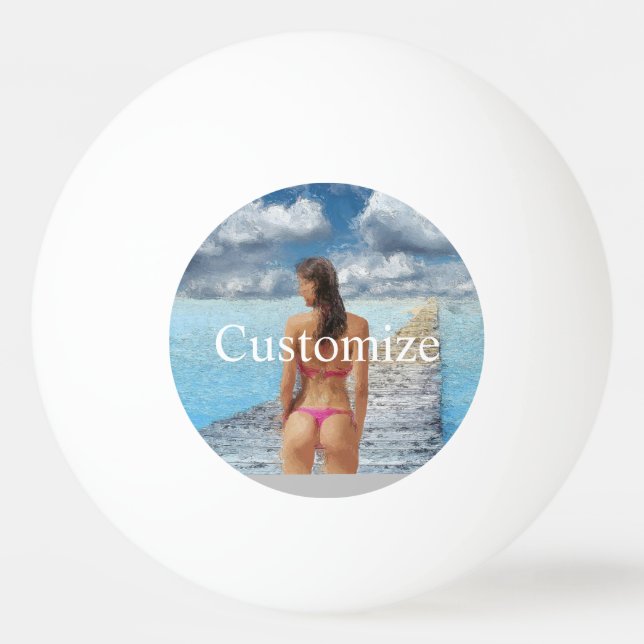 Bikini Girl Thunder_Cove Pingisboll (Framsidan)