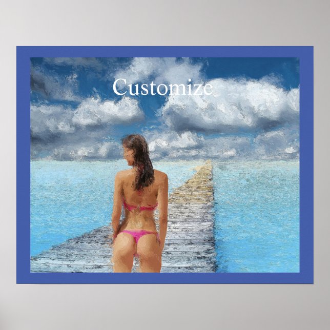 Bikini Girl Thunder_Cove Poster (Framsidan)