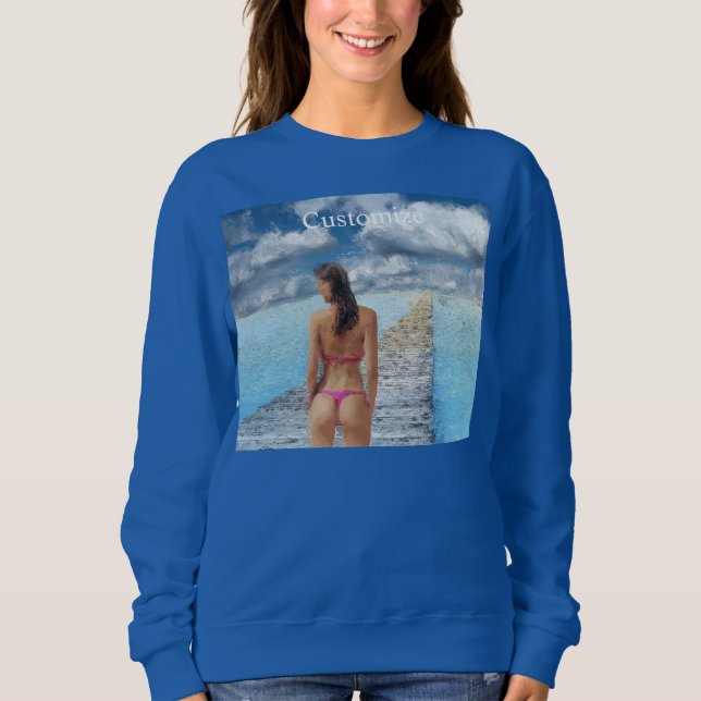 Bikini Girl Thunder_Cove T Shirt (Framsida)