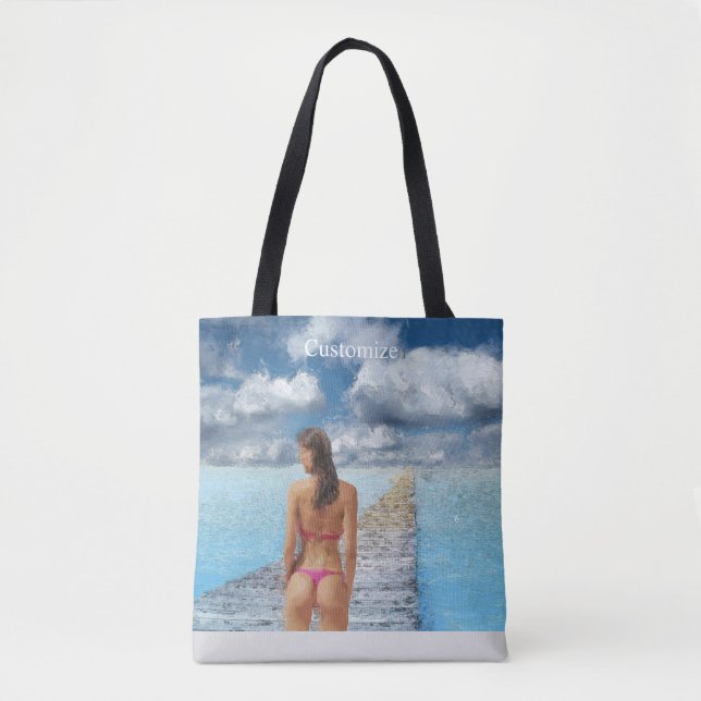 Bikini Girl Thunder_Cove Tygkasse (Framsida)