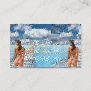 Bikini Girl Thunder_Cove Visitkort