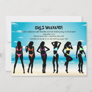 Bikini Girls-inbjudan Inbjudningar