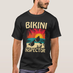 Bikini-inspektör Manar Boys Funny Beach-sommarkvot T Shirt