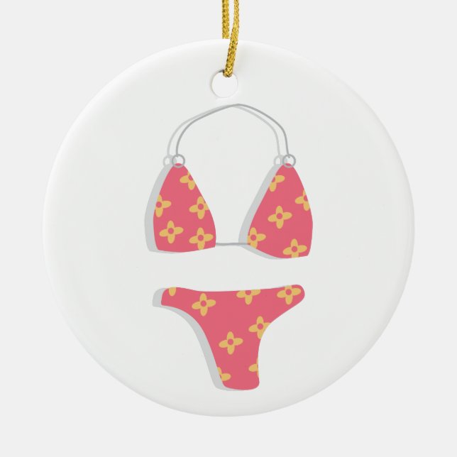 Bikini Julgransprydnad Keramik (Framsidan)