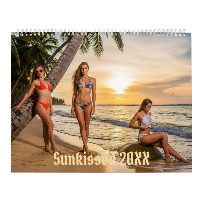 Bikini-kalender med vackra kvinnor - Begränsad Kalender (Omslag)