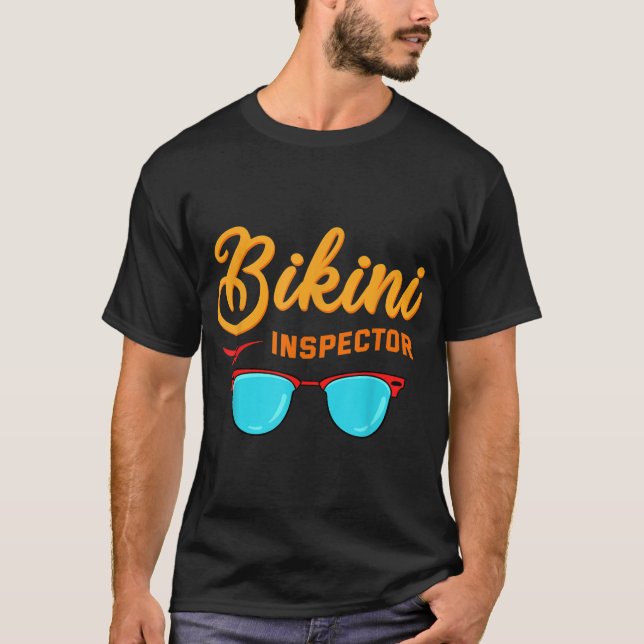 Bikini Kommissarie Tshirt Funny T Shirt (Framsida)