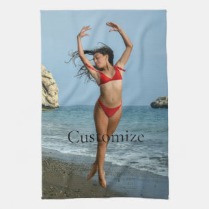 Bikini Model Dancing Thunder_Cove Kökshandduk