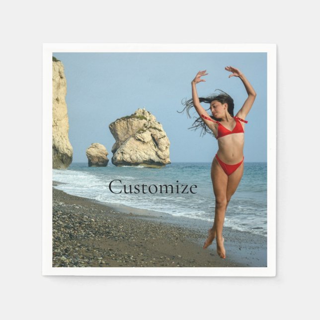 Bikini Model Dancing Thunder_Cove Pappersservett (Framsidan)