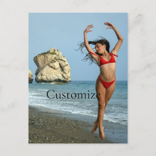 Bikini Model Dancing Thunder_Cove Vykort