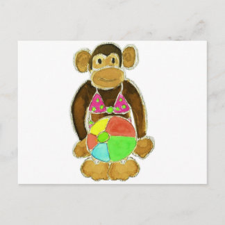 Bikini Monkey Vykort