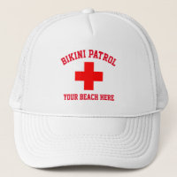 Bikini Patrol Lifeguard Personalize Truckerkeps