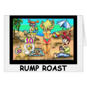 Bikini Rump Roast Funny Offslag Tees & Gifts Hälsningskort