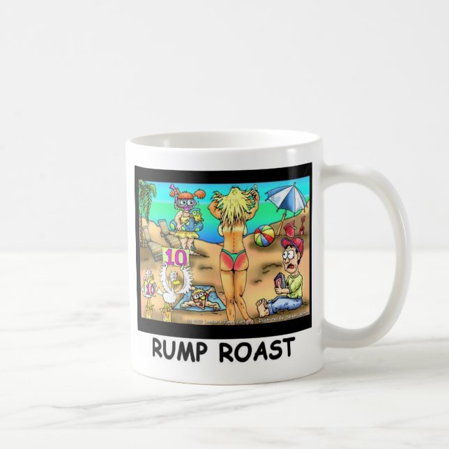 Bikini Rump Roast Funny Offslag Tees & Gifts Kaffemugg (Höger)
