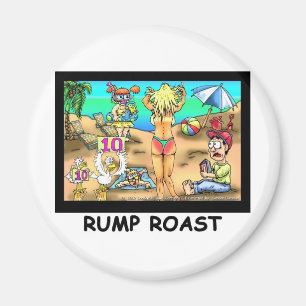 Bikini Rump Roast Roliga Okonventionella T-shirts Magnet