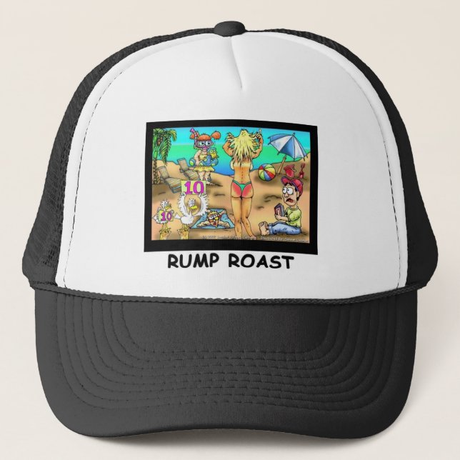 Bikini Rump Roast Roliga Okonventionella T-shirts  Truckerkeps (Framsida)