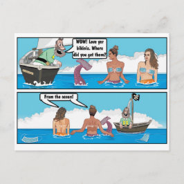 BIKINI SJÖJUNGFRUARS JOKE VYKORT