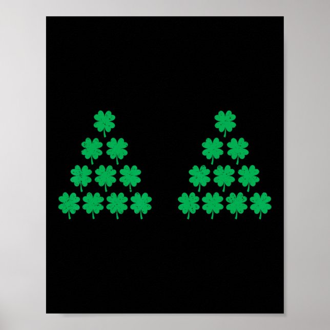 Bikini Stil Shamrock Irish S St patricks day Funn Poster (Framsidan)