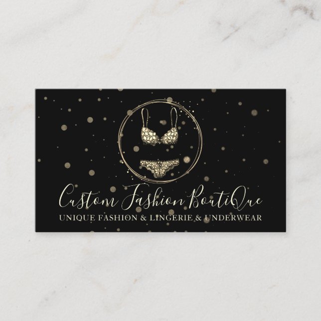 Bikini Swimwear Lingerie Underwears Bra Byxor Visitkort (Framsida)