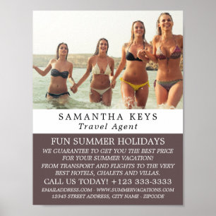 Bikini Vacation, Travel Agent Reklam Poster