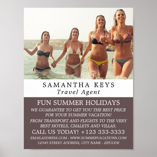 Bikini Vacation, Travel Agent Reklam Poster (Framsidan)