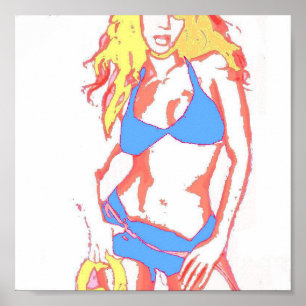 Bikiniflicka Poster