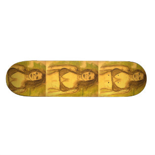 bikiniflickakonst old school skateboard bräda 18 cm