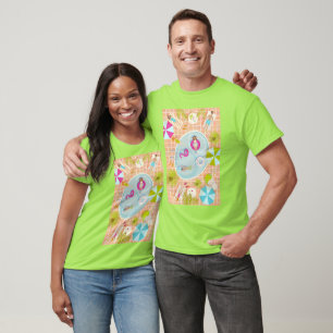 Bikiniflickor och killar som spelar simhallspel t shirt