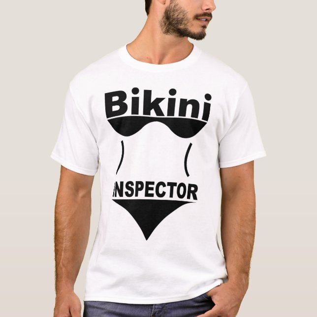 Bikiniinspektör T-shirt (Framsida)