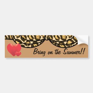 BikiniLeopardtryck Bildekal