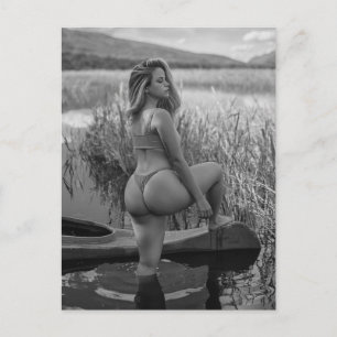 Bikinimodell Foto Postkort Vykort