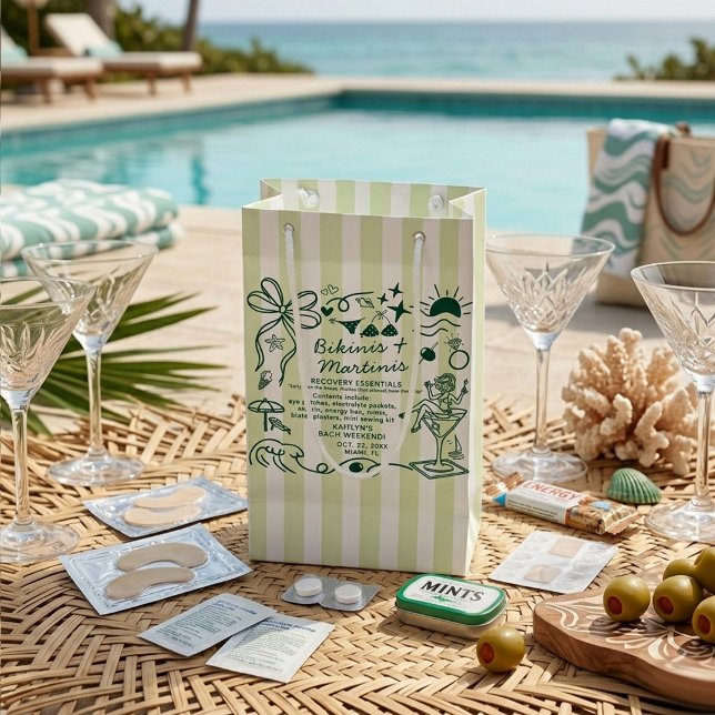 Bikinis & Martinis Bachelorette Party Recovery Kit (Skapare uppladdad)