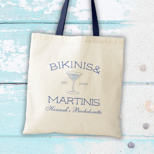 Bikinis & Martinis Beach Bachelorette Favor Tygkasse