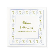 Bikinis & Martinis Blue Olive Bachelorette Party