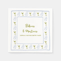 Bikinis & Martinis Blue Olive Bachelorette Party