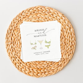 Bikinis & Martinis Bröllopsfest Spennarrätt Pappersservett