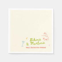 Bikinis & Martinis Hand plockade Bachelorette