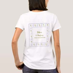Bikinis & Martinis Personlig Bachelorette Party T Shirt