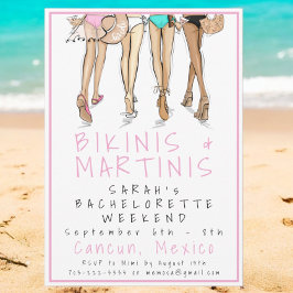 Bikinis & Martinis Systerfest / Bröllopshelg Inbjudningar