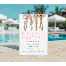 Bikinis & Martinis Tjejvecka Strand Tjejerna Reser