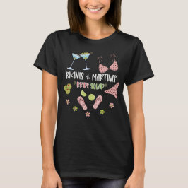 Bikinis och Martinis Brudgäng Strandstämning T Shirt