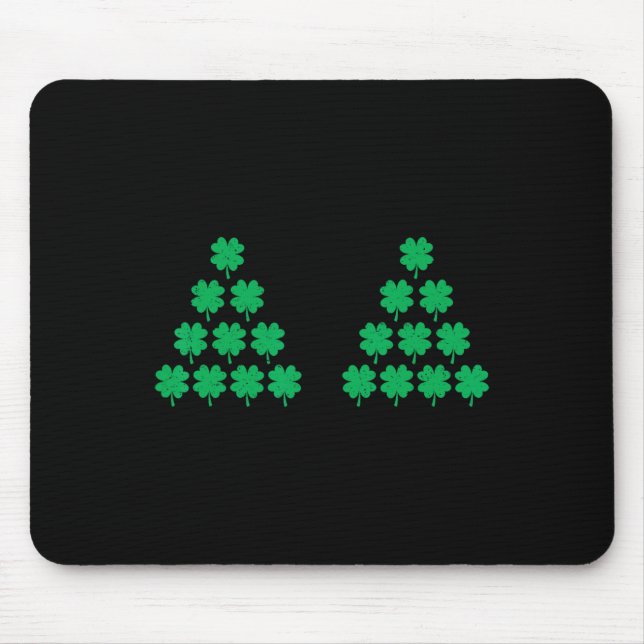 Bikinistil Shamrock Irländsk S St Patricks Day Rol Musmatta (Framsidan)