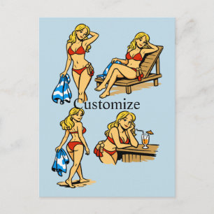 Bikinistranden Time Thunder_Cove Vykort