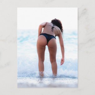 Bikinistrandsbrud ! fotokort vykort