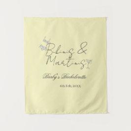 Bikins & Martinis bachelorette party yellow retro